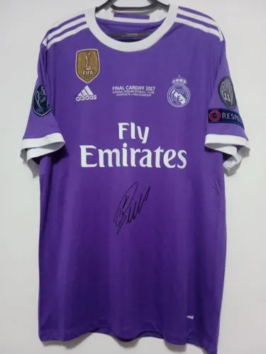 Camisa Real Madrid Final Champions 2016/2017 #7 Cristiano Ronaldo Autografada Certificada