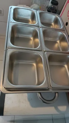 Réchaud Inox Retangular 9 litros 