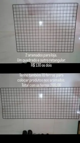 2 aramados para loja + 70 ferros