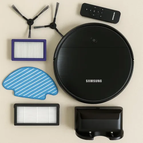 Robô Aspirador Samsung POWERbot VR5000 Wi-Fi 2 em 1 Completo