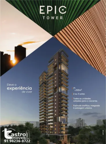 Condomínio EPIC TOWER. 2 ou 3/4. 1 ou 2 vagas. G.C004