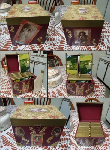 Lindo Porta Fotos Artesanal FAVOR LER A DESCRIÇÃO!