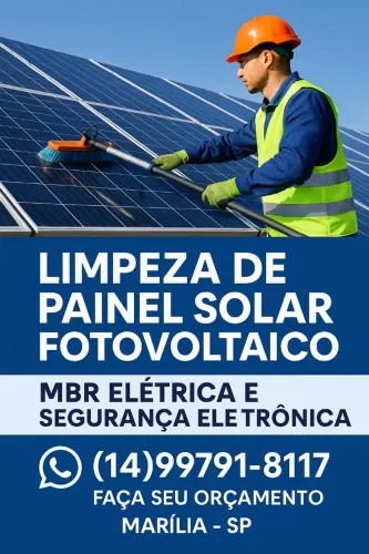 Limpeza de painel solar Marília -SP