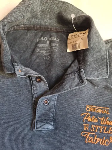 Camisa Polo Adulto Marca POLO WEAR Azul Escuro Tam G nova com etiqueta