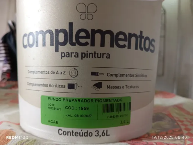 Fundo preparador pigmentado gekril 3/600 l