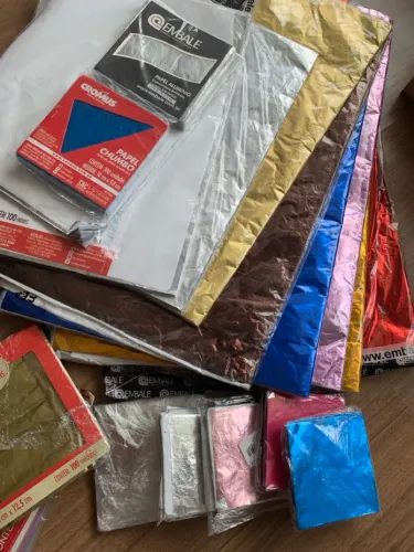 Papel Chumbo e Alumínio para Doces e Artesanato