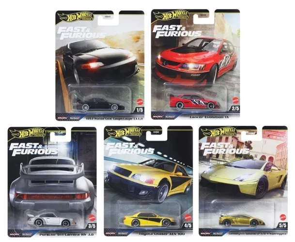 Hot Wheels Premium velozes e furiosos 5 miniaturas