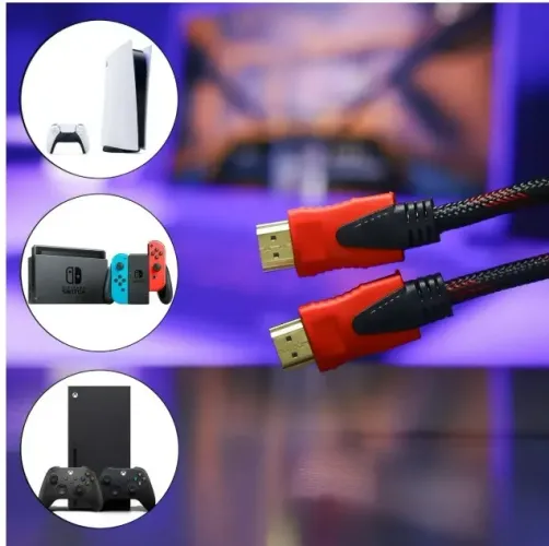 Cabo Hdmi 25 Metros 2.0 Blindado Full Hd Nylon loja física garantia nota entrega rápida