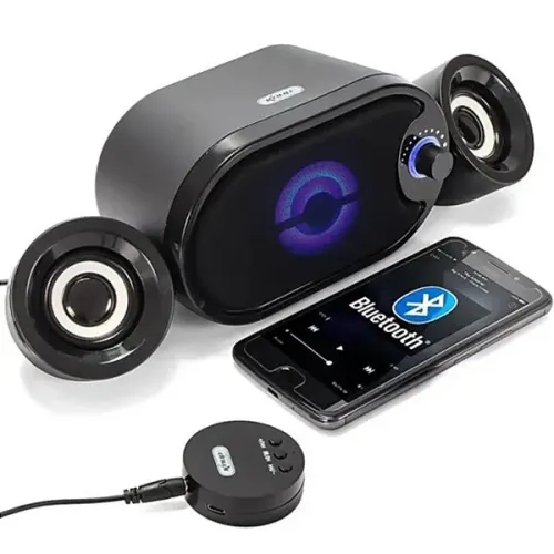 Mini Subwoofer 2.1 Caixa de Som de PC 11W RMS Com USB, SD e Bluetooth - Knup