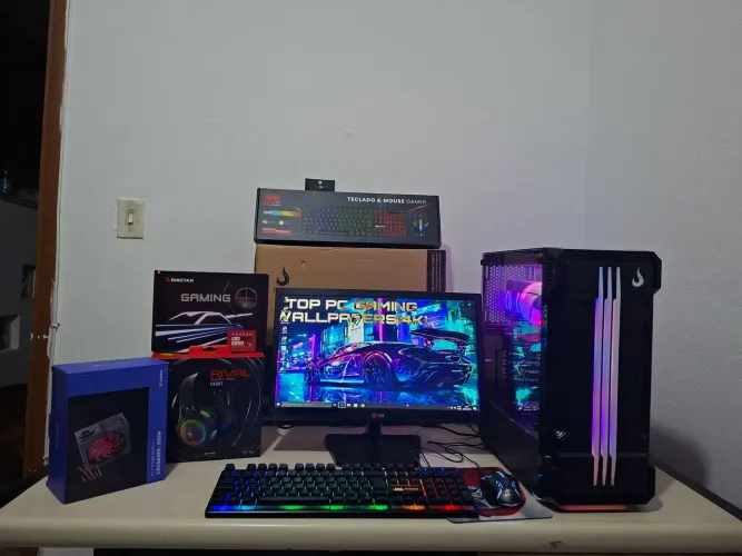 PC COMPLETO CORE I7 16Gb + Placa de video + Ssd Com Gabinete Gamer Novo