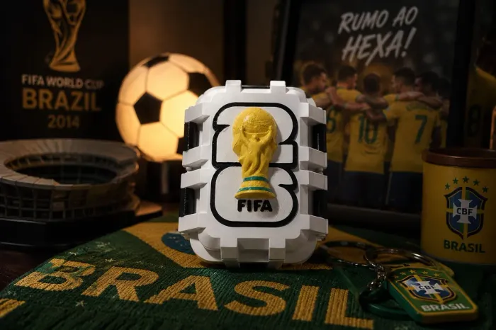 Porta figurinhas da Copa - Caixa case 