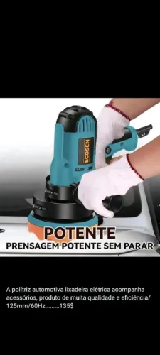 Politriz automotiva lixadeira elétrica