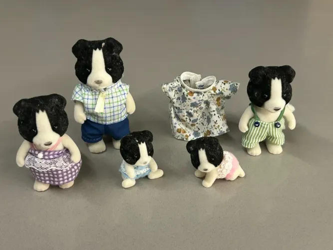 Border Collie Family família Sylvanian