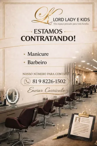 OPORTUNIDADE BARBEIRO MANICURE 