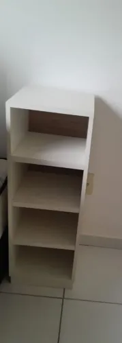 Mini sapateira com 4 prateleiras de mdf Branco.Nao faço entrega. 