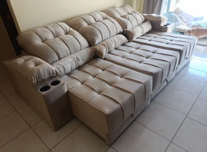 Sofá retrátil reclinável 2,90 marrocos