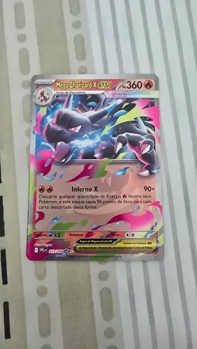 Carta pokemon do charizard x