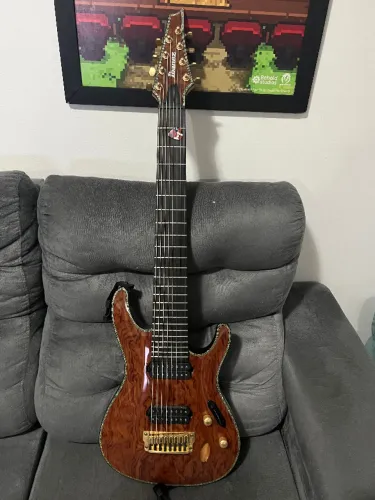 Guitarra 8 Cordas Ibanez SIX28FDBG Iron Label