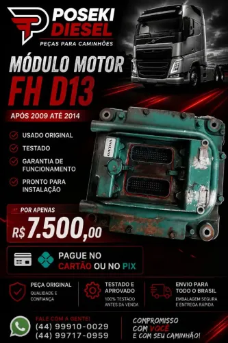 Módulo Motor FH Usado Original D13
