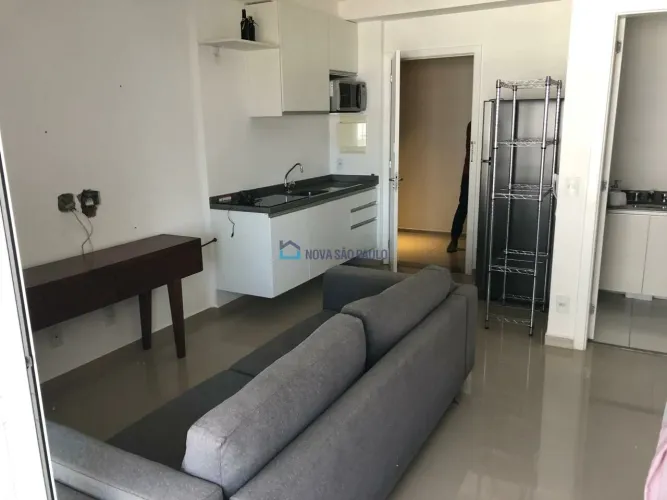 Studio mobiliado de 40m² com vaga no Condomínio NKSP - Frei Caneca - Bela Vista