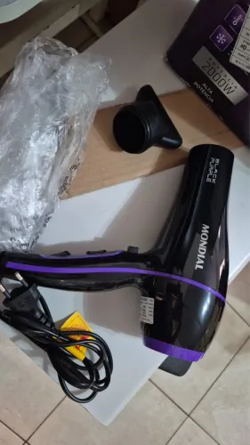 Secador de cabelos Mondial Balck Purple 2000W