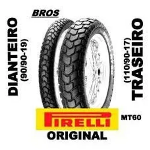 Promoção Pneus Pirelli MT60 Originais Bros Crosser 