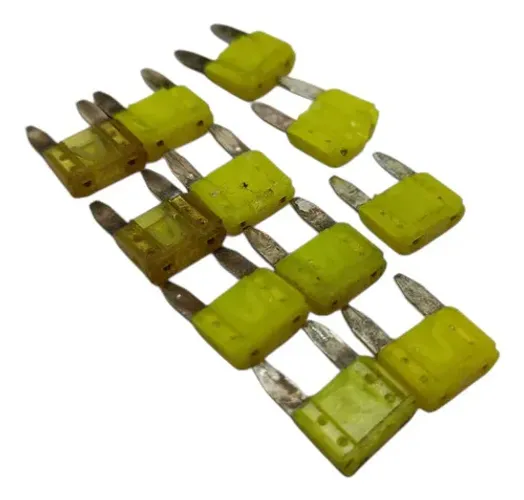 Kit 11 Mini Fusivel Amarelo 20a Amarelo