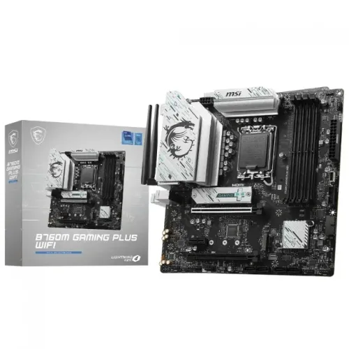 Placa-Mãe MSI B760M Gaming Plus, Intel LGA 1700, M-ATX, DDR5, Wi-Fi
