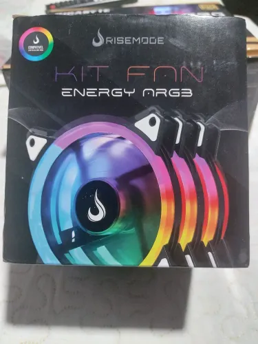 Kit Fans RiseMode RGB com controladora