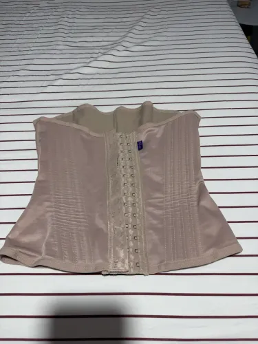 Cinta de modeladora feminina 4 fechos com 16 barbatanas miracle Belt