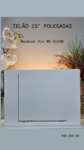 Macbook m5 15 polegadas 512gb