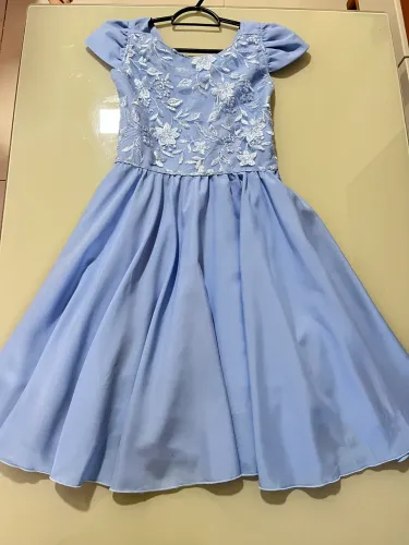 Vestido de festa infantil azul