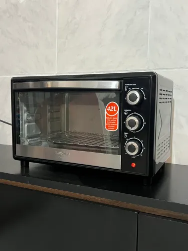 Forno Elétrico Mondial Family II 42 Litros Preto e Inox - 127v