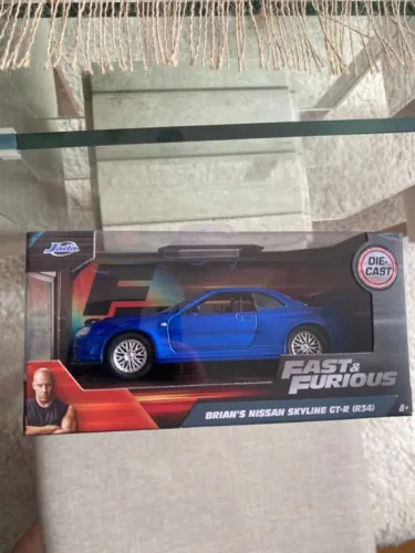 JADA Nissan Skyline GT-R R34 Brian O'Conner Fast and Furious - Velozes e Furiosos