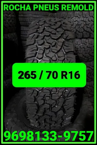 Pneu Remold 265 / 70 R16 Borrachudo R$ 470,00