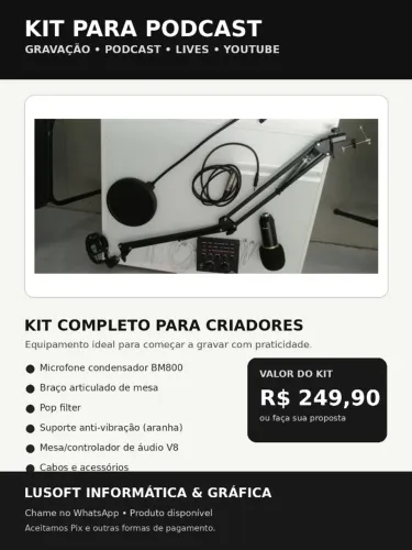 kit para criadores - podcast