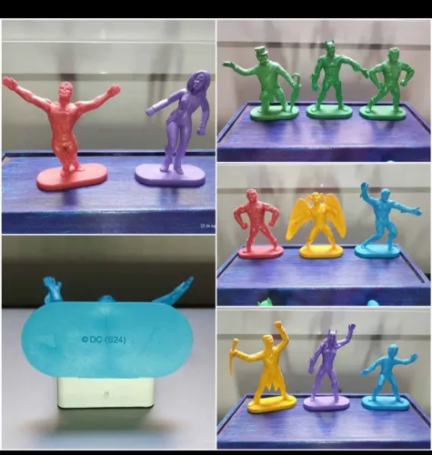 11 Miniaturas Coleção Super-Heróis DC Comics (Estilo Gulliver Anos 80) Somente venda!