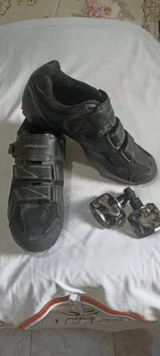 Sapatilha MTB Absolute Wind 41 + Pedal Wellgo WPD 823