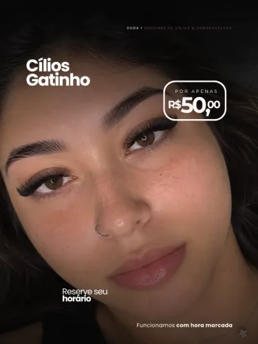 Cílios Efeito Gatinho por R$50 | Aracaju