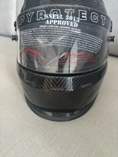 CAPACETE PYROTECT KART CORRIDA RALLY AUTOMOBILISMO MOTO