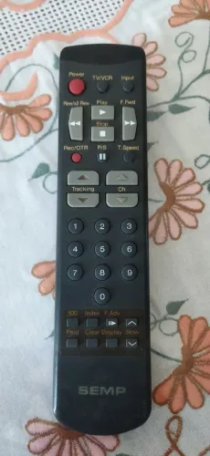Controle remoto vídeo cassete Semp