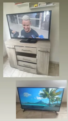 2 TV's + 1 estante