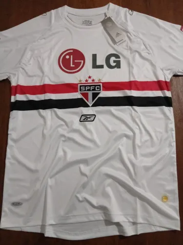 Camisa de Time - São Paulo I 2006/07 Torcedor Retrô - Branco