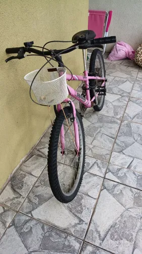 ? Bicicleta Aro 26 Rosa + Cestinha