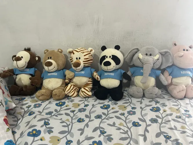 VENDA POR UNIDADE pelúcias da Nestlé