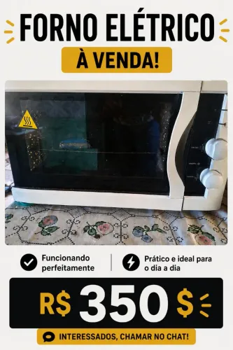 Vende-se forno elétrico