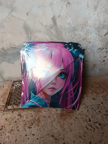 Flechinha 35x35, Plástico, feita de bambu e fibra