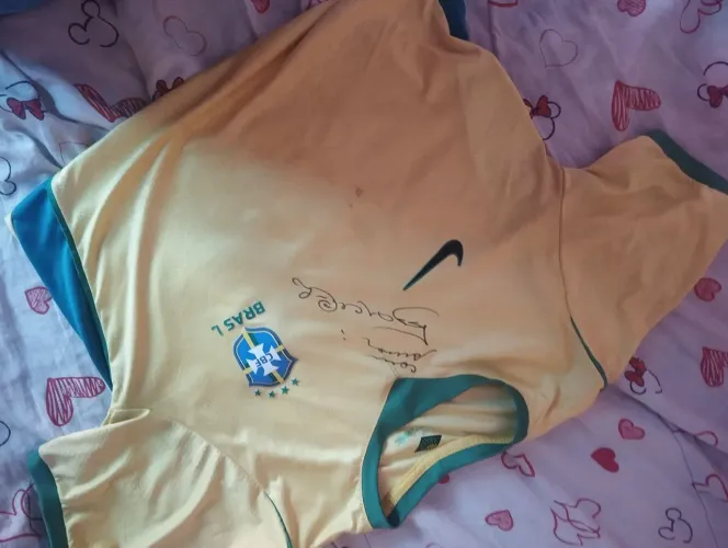 Camisa do brasil Autografada