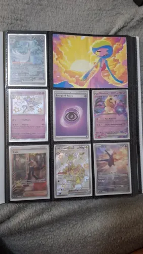Fichario de cartas raras de pokemon tcg