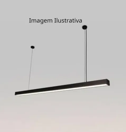 Luminária Pendente LED Retangular 172cm